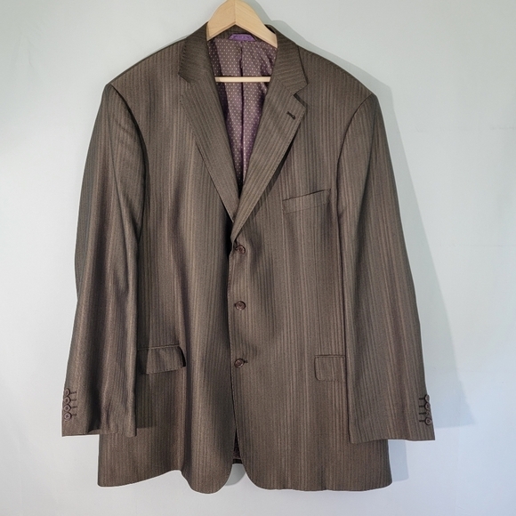 EARVIN MAGIC JOHNSON Signature Men's Single-Breasted Sport Coat Sz 52XL  Brown - Picture 12 of 12